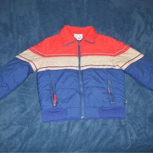 Vintage Red and Blue Snow Jacket